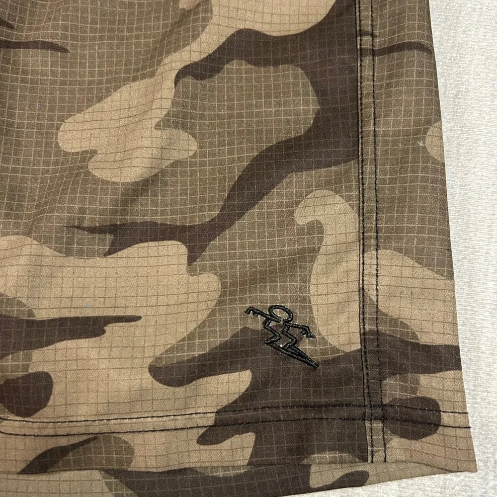 Dahui Hybrid Shorts Mens 34 Camo Ripstop Board Shorts Camouflage Cargo Surf